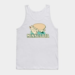 Vintage Style Minnesota Decal Tank Top